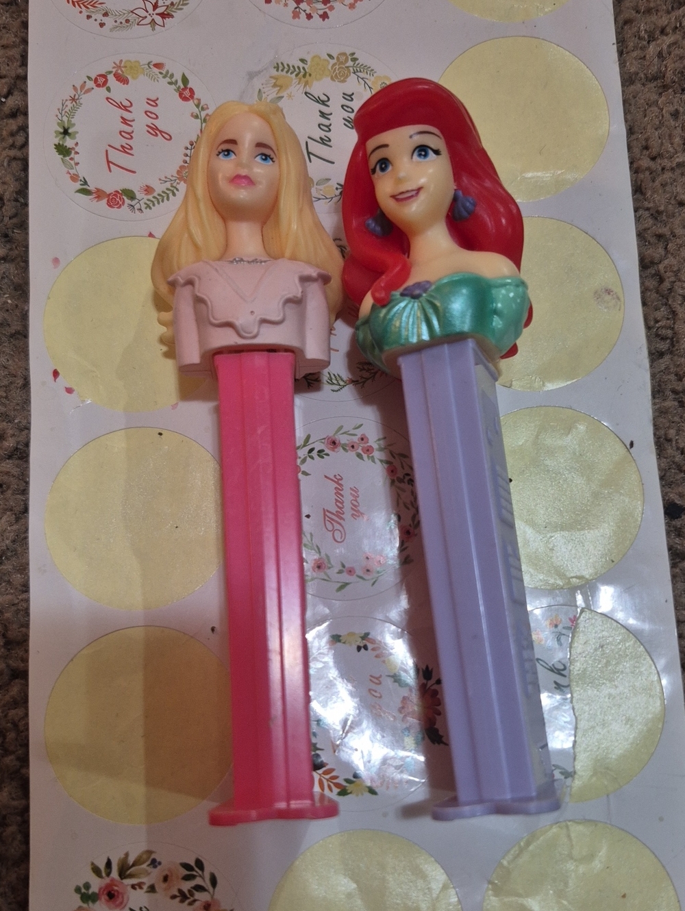 Princess Head Candy Dispensers - Pink & Lavender